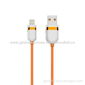 USB Data Cable for iPhone 5, Orange, Black, White, Golden Colors